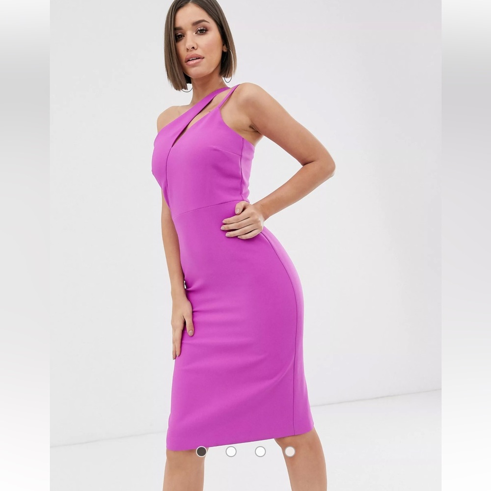 River Island Bodycon Midi Dress in Purple